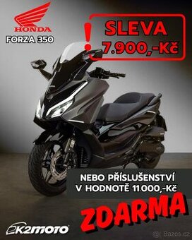 Honda Forza 350 – nová, skladem, akce na výbavu nebo slevu