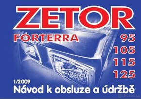 Návod k obsluze Zetor Forterra 95 - 125, 95 - 135 a 100-140