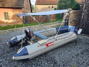 Nafukovací člun Boat 007 CM 380 s motorem 5hp Mariner