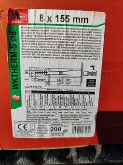 Wkret-met WKTHERM S 8 Talířová hmoždinka s kovovým šroubem -
