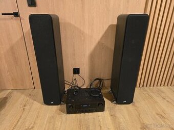 P: Stereo reproduktory Polk se zesilovačem DENON