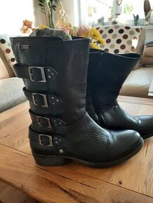 Kožené kozačky Pepe jeans, vel 40