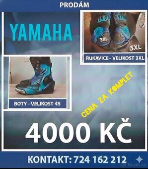 Boty a rukavice Yamaha