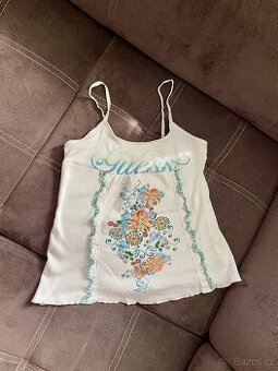 Bílé dívčí tílko/top značky Guess