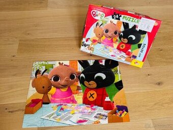 Oboustranné puzzle Králíček Bing, 3+