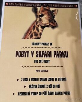 Pobyt v 4 Safari Lodge se snídani na 3 dny pro 2 osoby