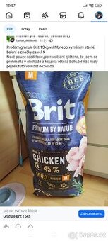 Granule Brit 15kg vel M