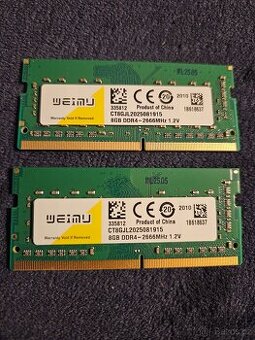 16GB DDR4 2666MHz SODIMM
