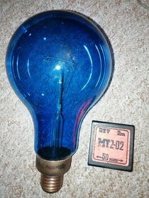 velká modrá žárovka TUNGSRAM - do osvětlovací techniky - 1