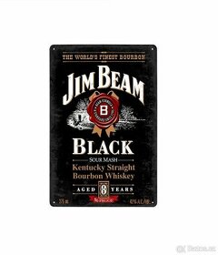 plechová cedule - Jim Beam Black Whiskey