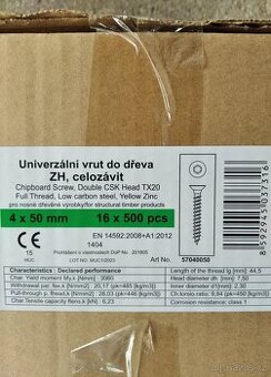 vruty do dreva 4x50 a konstrukcni vruty 6x180 - 1