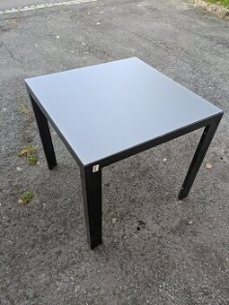 Zahradní Stůl Luna 80x80 cm nový nepoužitý hliník a sklo