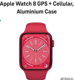 Watch 8 cell 45 Red, Red Sport Band(Chytré hodinky)