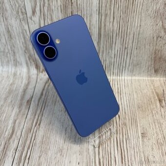 iPhone 16 Plus 128GB, modrý, 100% baterie (rok záruka)