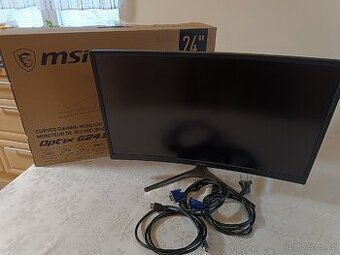 LCD MSI OptixG241VC, herní monitor, prohnutý