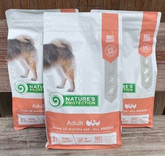 Granule - Natures Protection dog adult all breed poultry 4kg