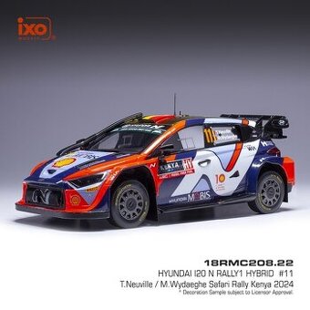 Modely Hyundai i20 Rally1 1:18 IXO