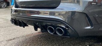 Originální kulaté AMG koncovky výfuku z Mercedes C43 - 1