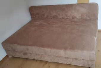Lamelová kvalitní postel 140x200 v super potahu