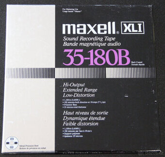 ♫ Magnetofonová ALU cívka MAXELL XL- I 35-180 B ♫♫