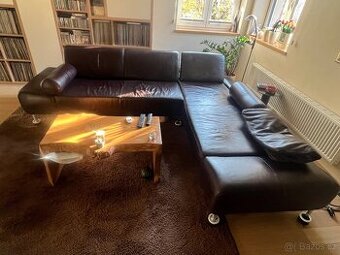Krásná kožená sedačka W.Shillig - Německo