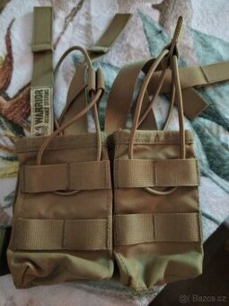 WARRIOR Elite Ops Double Open 5.56mm M4 Pouch - sumka - Coyo