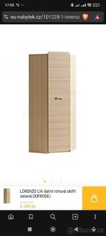 LORENZO L14 šatní rohová skříň