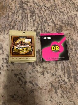 Prodám struny - akustická kytara v tvrdosti .12