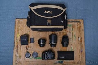 FOTO SET - Nikon D5100+Nikon18-55mm+Nikon 35mm+Nikon55-200mm