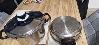 Sada tlokový hrnec Tefal Clipso 8l+4,5l nerezový