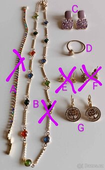 Bižuterie mix zlatá