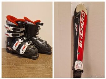 Set - dětské lyže Blizzard (100cm) +lyžáky Nordica -EU 32-33