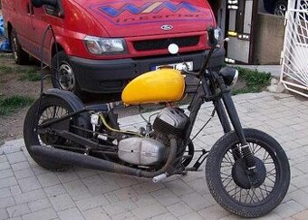 Jawa stavba ČTI... Dekorace café racer chopper custom