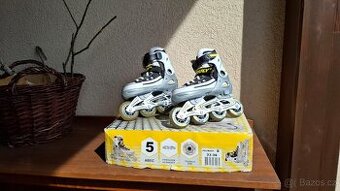 Kolečkové brusle Truly, velikost S 33-36 + chrániče