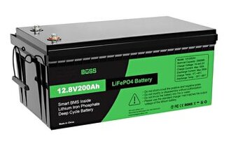 LiFePO4 baterie 12V 200Ah pro karavany, lodě a chaty