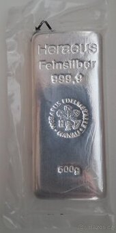 Investiční stříbro - 500 g