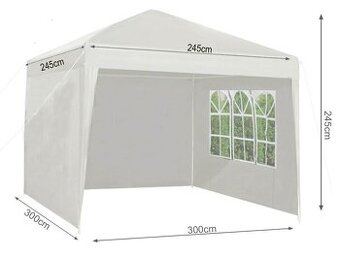 Zahradní altán základna 3x3m výška 2,45m 3 boční stěny nový