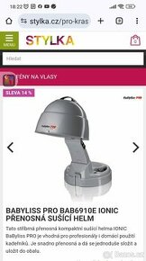 Přenosná sušící helma