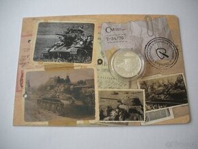 Stříbrná mince Obrněná technika - T-34/76 proof
