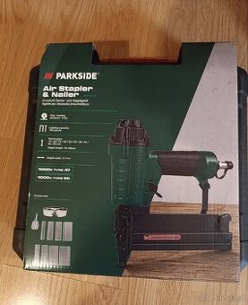 Pneumatická sponkovačka a hřebíkovačka Parkside PDT 40 F4
