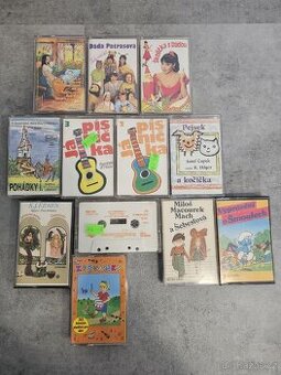 POHÁDKY: Dáda, Šmoulové, Mach a Šebestová - MC kazety