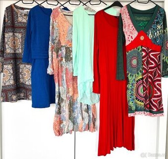 Dámské šaty s dlouhým rukávem, vel. L, XL, XXL