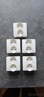 Prodám 5ks nových dvojzásuvek ABB