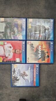 Prodám 5ks her na PS 4-Mafie, Fifa atd.