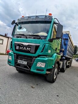Tahač 4x4 MAN TGS 500 traktor+ traktorový návěs Wielton