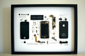 Nástěnný obraz iPhone 4S - dekorace kanceláře nebo dárek - 1