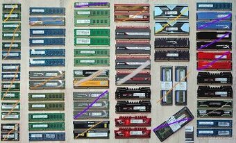 DDR3 TOP RAMky pro PC - značkové i herní,poradím / Harddisky