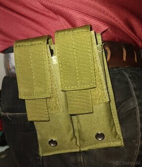 Nové Pouzdro dvojité zelené Molle na 2 zásobníky_GLOCK