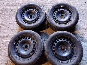 Plechové disky 6,5x16 5x112 et41 + zimní 215/60/16 Pirelli