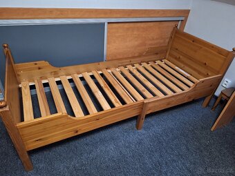 Prodám rostoucí postel masiv dub, Ikea 2mx80cm